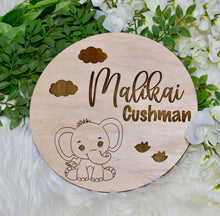 Load image into Gallery viewer, Boho Baby Boy Announcement Sign