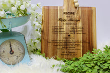 Load image into Gallery viewer, Recipe For a Happy Marriage Cutting Board