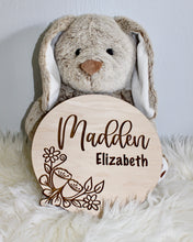 Load image into Gallery viewer, Boho Baby Girl Announcement Sign