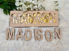 Load image into Gallery viewer, Montessori Name Puzzle