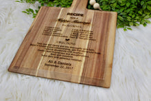 Load image into Gallery viewer, Recipe For a Happy Marriage Cutting Board
