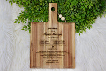 Load image into Gallery viewer, Recipe For a Happy Marriage Cutting Board
